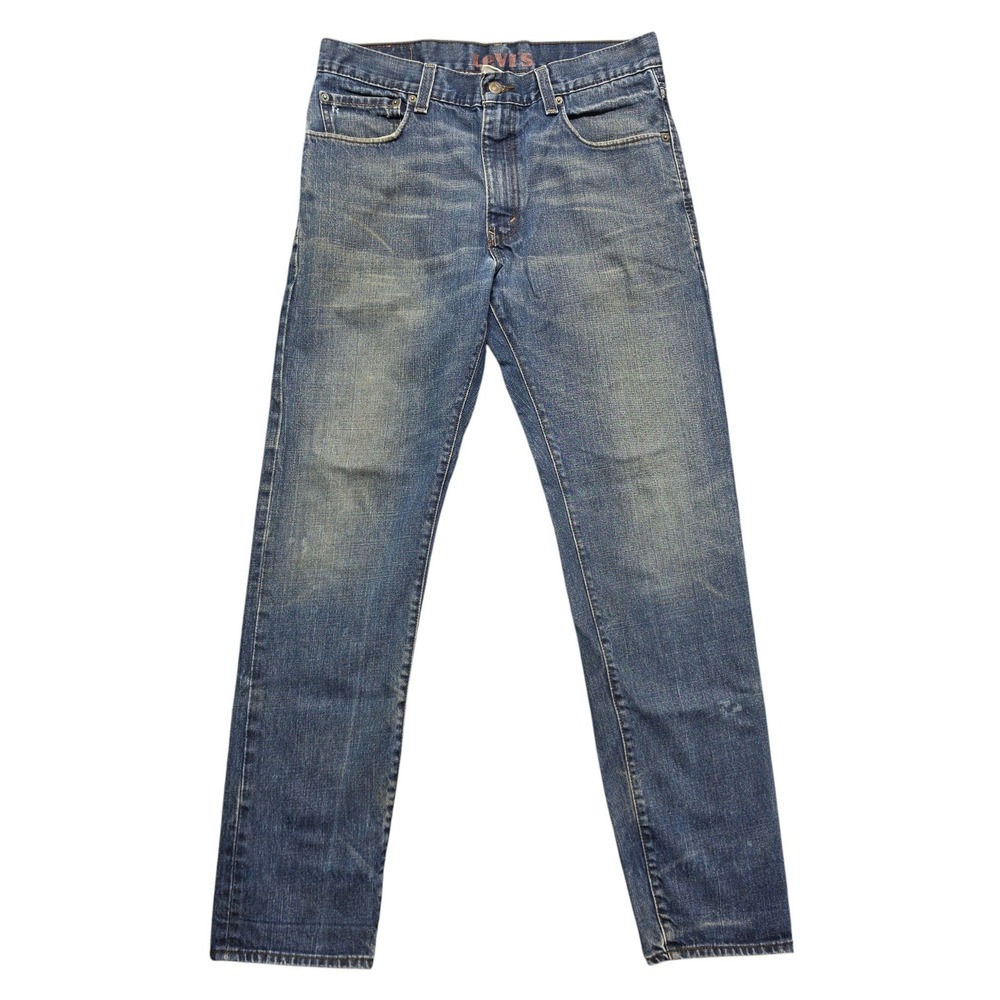 Indie Grunge Skater Levis Medium Wash 520 Slouch Skinny Jeans Mens 32x32 Blue